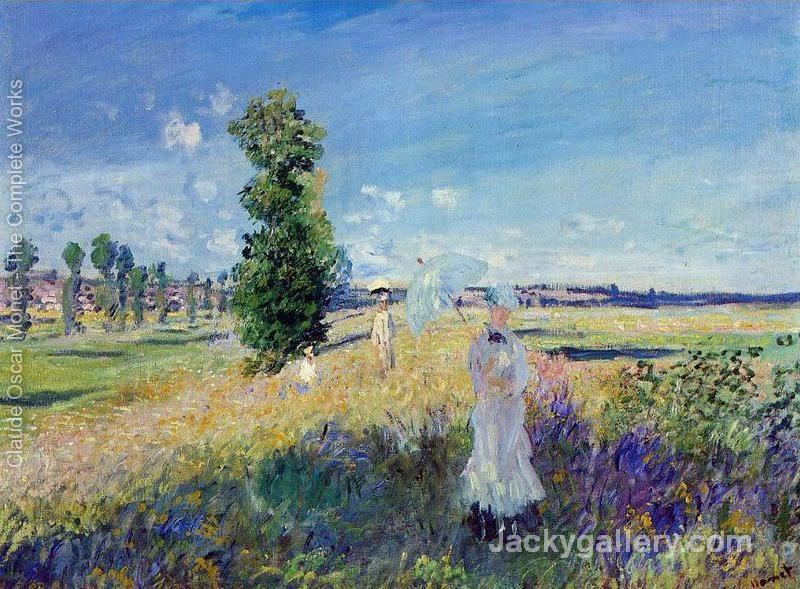 The Walk Argenteuil by Claude Monet paintings reproduction